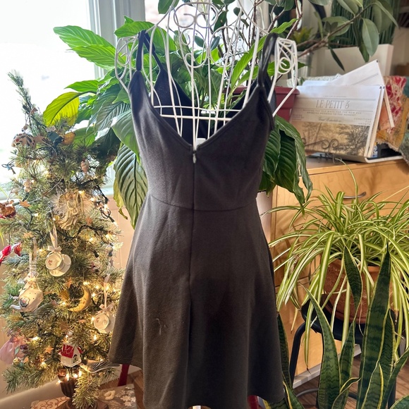 Olive green skater mini dress - Picture 2 of 5